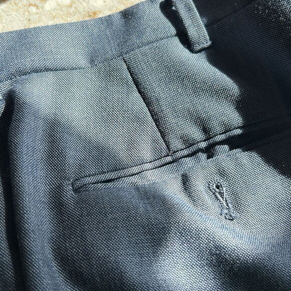 Vintage Pierre Cardin Paris New York 3 piece suit  pants vest jacket Blue 42R - Picture 16 of 17